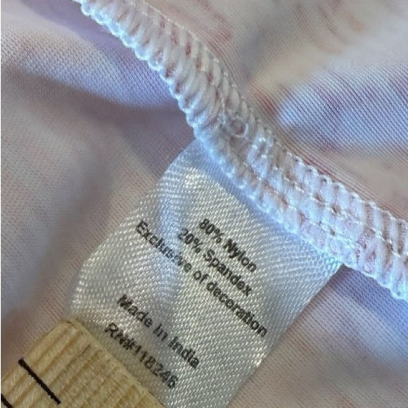 Cabana Life Sleeveless Pink Lavender UPF Tie Tassel Print Swim Cover Up Dress - Picture 12 of 16